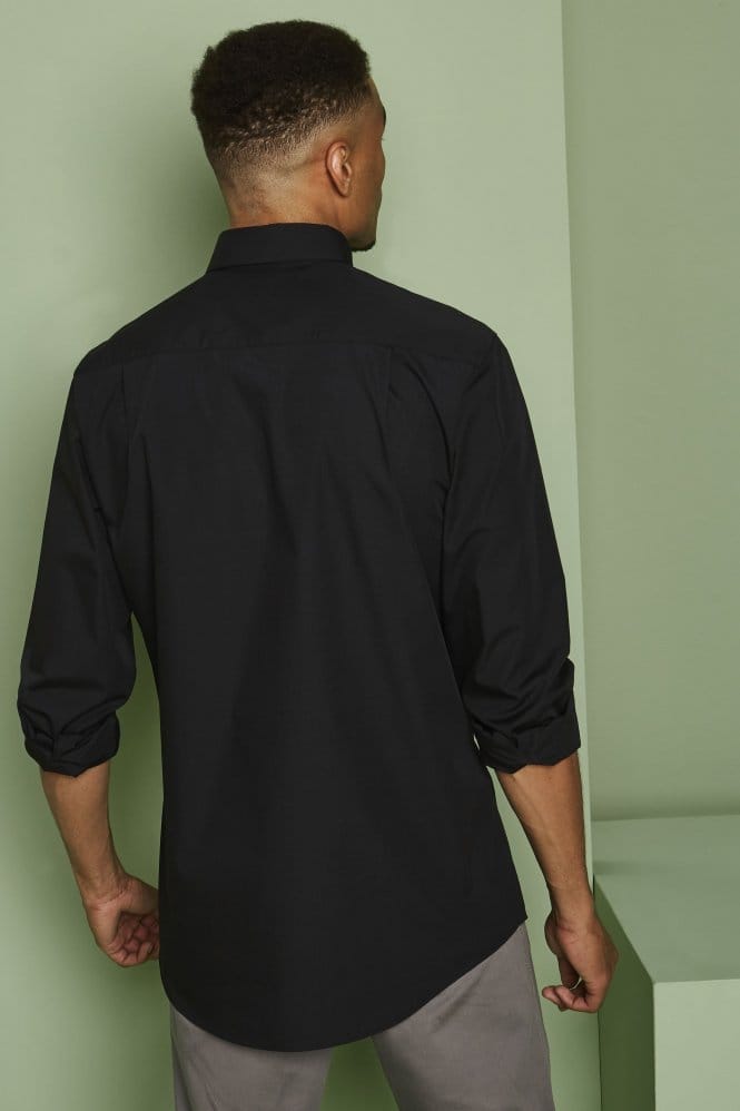 Long Sleeve Button Collar Shirt,