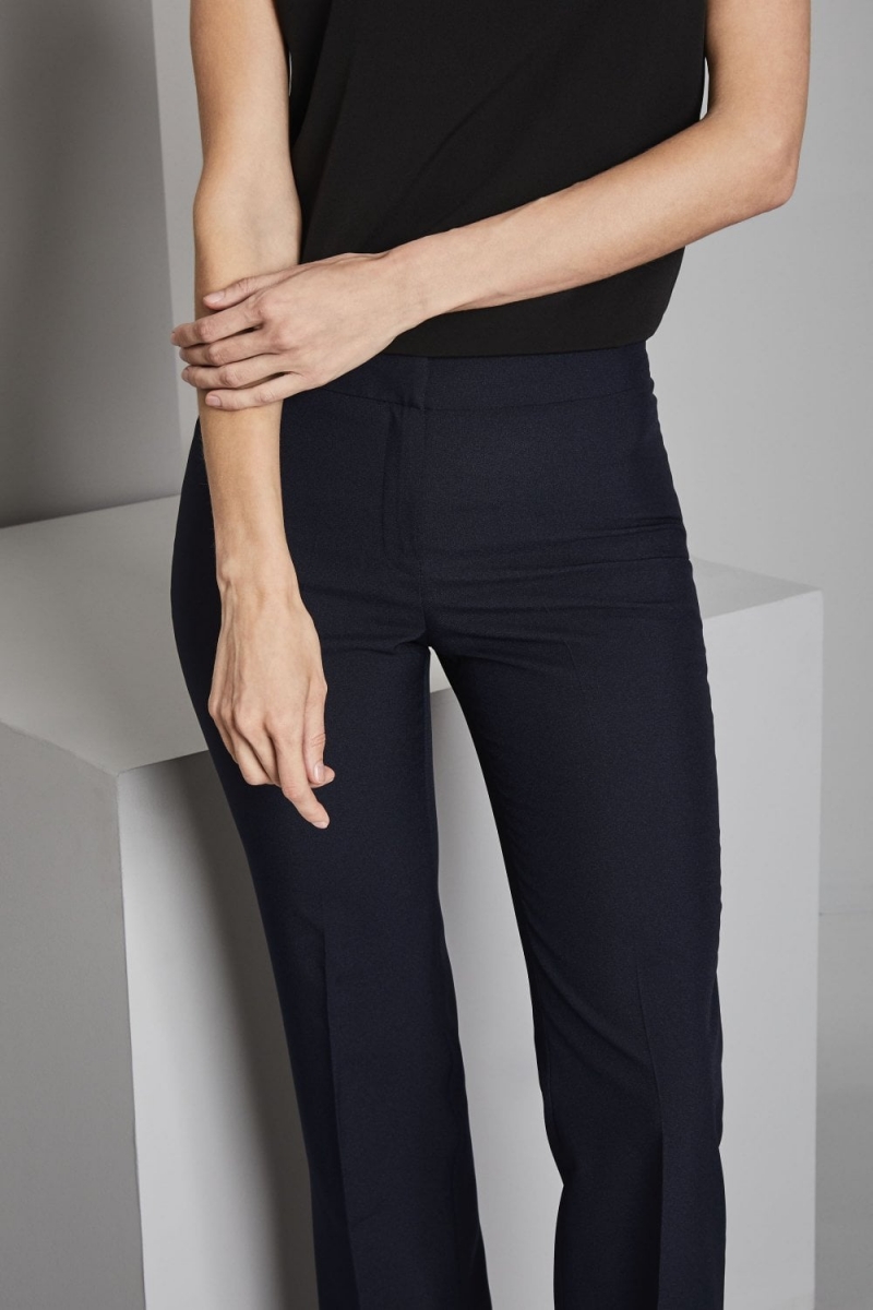 Select Ladies Bootleg Pants (hemmed 31in), Navy,