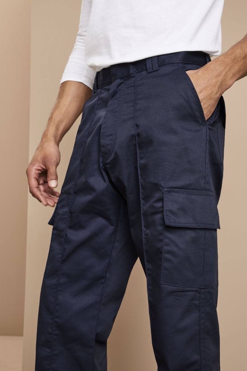 Pantalon de combat unisexe, bleu marine, long4