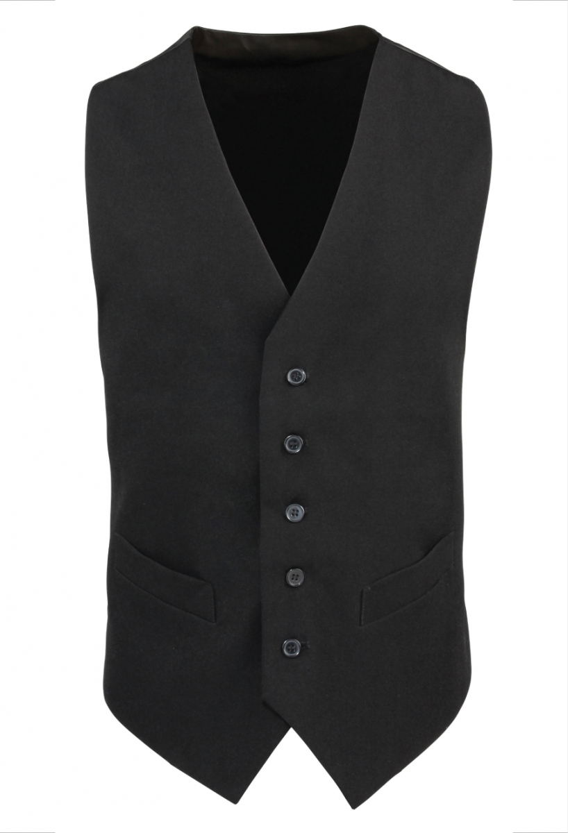 Lined polyester waistcoat Black Lined polyester waistcoat Black