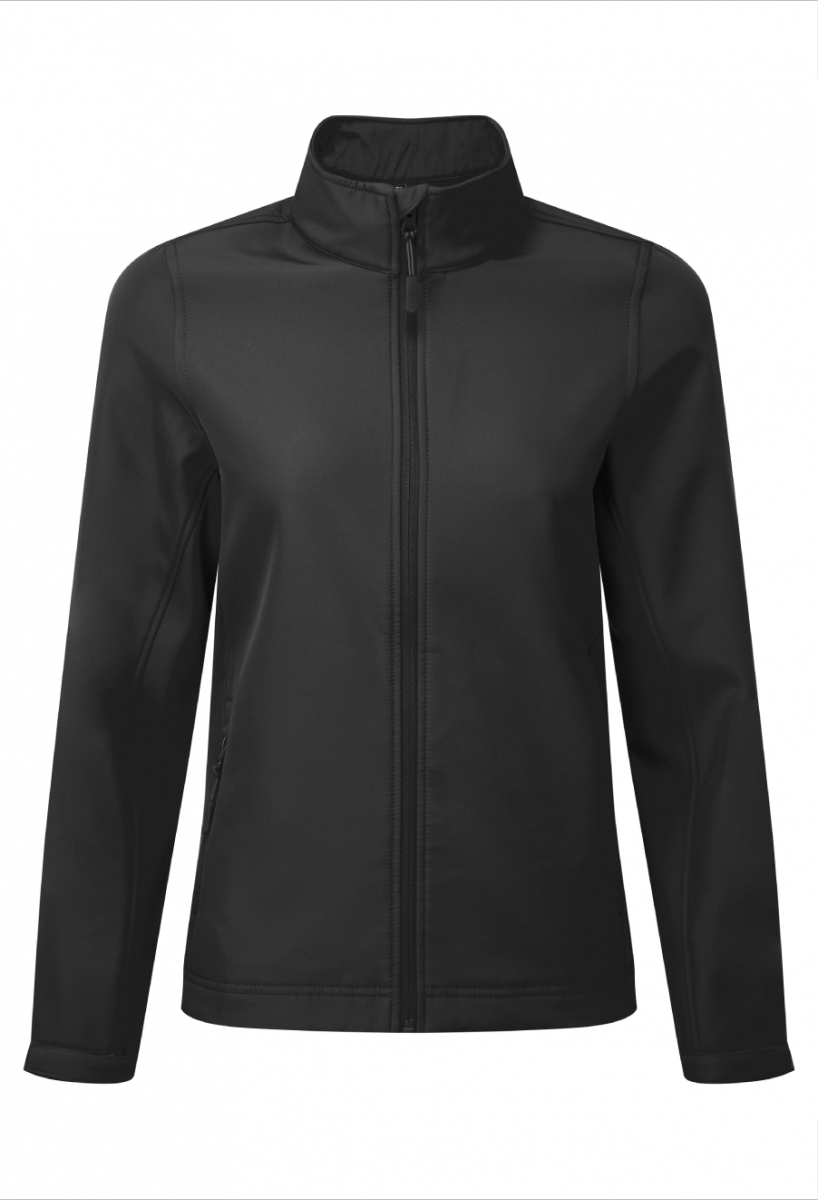 Women’s Windchecker printable and recycled softshell jacket Black Women’s Windchecker printable and recycled softshell jacket Black