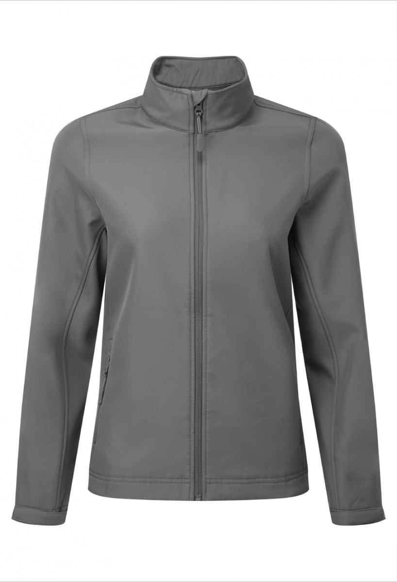 Women’s Windchecker printable and recycled softshell jacket Dark Grey Women’s Windchecker printable and recycled softshell jacket Dark Grey