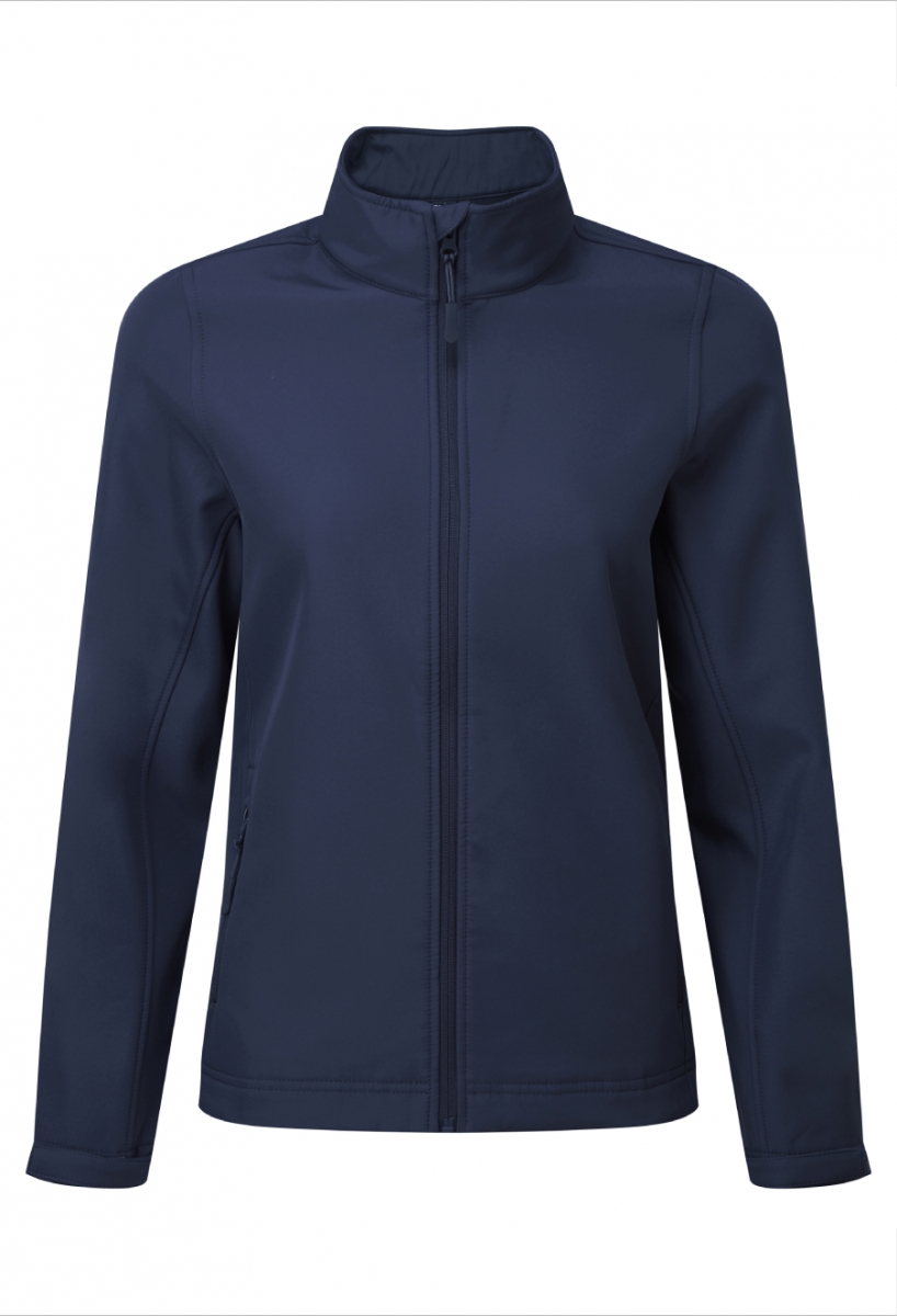 Women’s Windchecker printable and recycled softshell jacket Navy Women’s Windchecker printable and recycled softshell jacket Navy