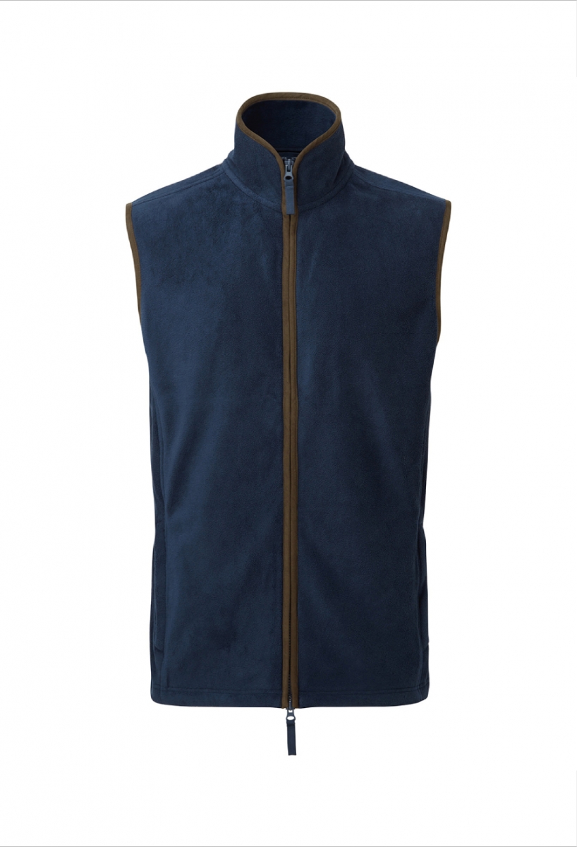 Artisan fleece gilet Navy/Brown Artisan fleece gilet Navy/Brown