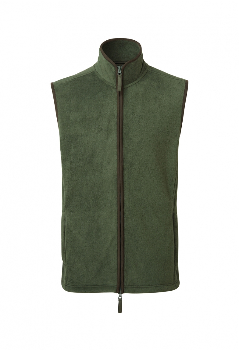 Artisan fleece gilet Moss Green/Brown Artisan fleece gilet Moss Green/Brown