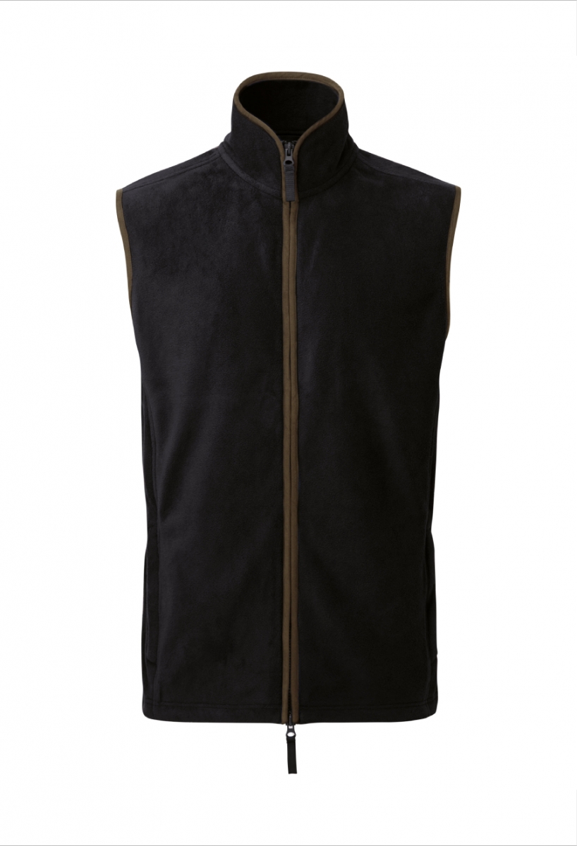 Artisan fleece gilet Black/Brown Artisan fleece gilet Black/Brown