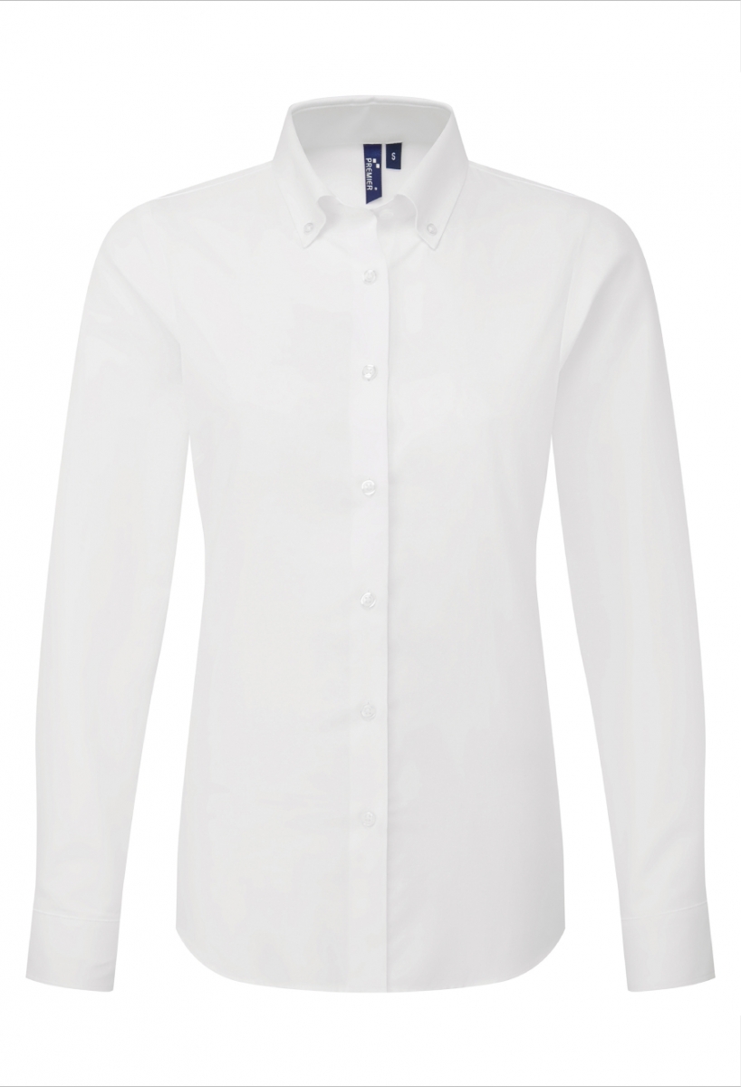 Women’s Supreme Oxford long sleeve shirt White Women’s Supreme Oxford long sleeve shirt White