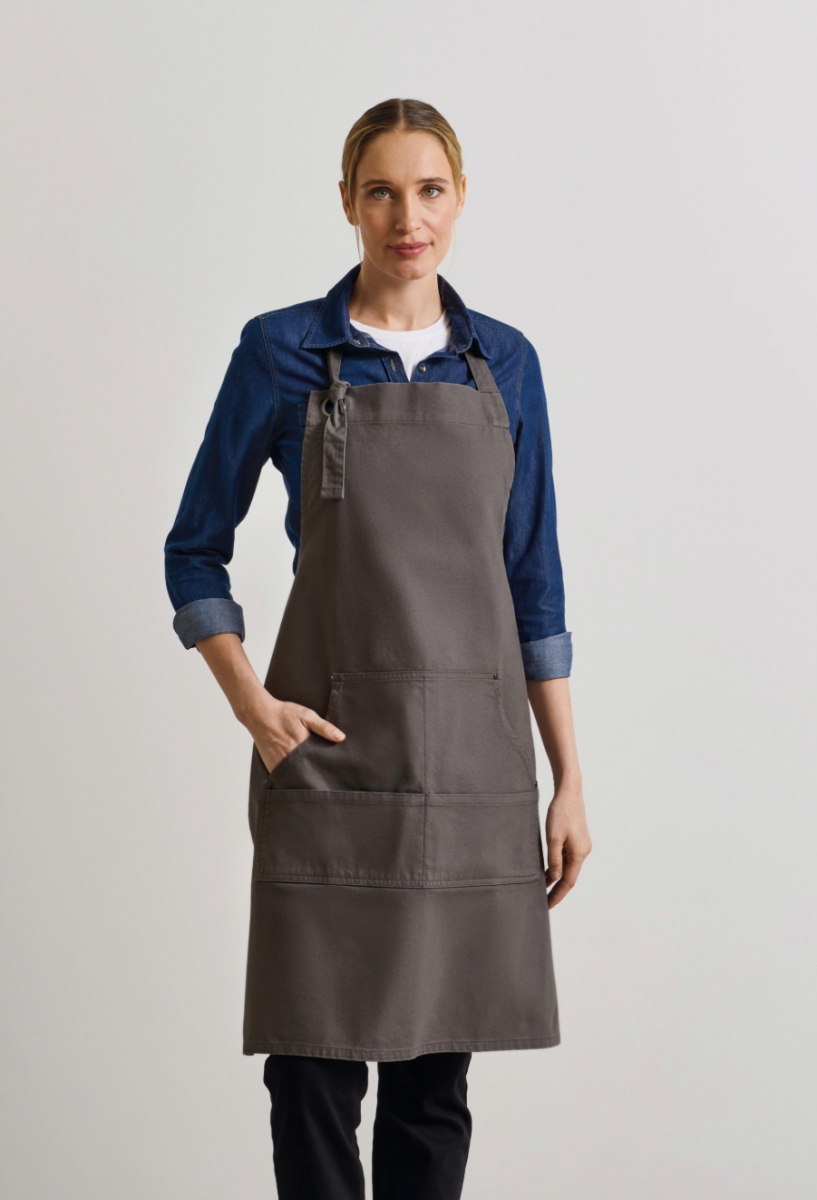 Calibre heavy cotton canvas pocket apron Dark Grey Calibre heavy cotton canvas pocket apron Dark Grey