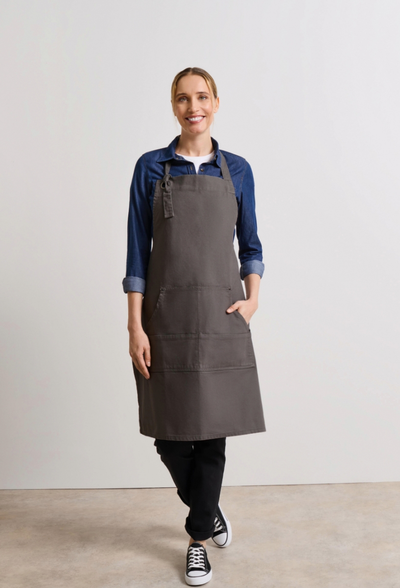 Calibre heavy cotton canvas pocket apron Dark Grey Calibre heavy cotton canvas pocket apron Dark Grey