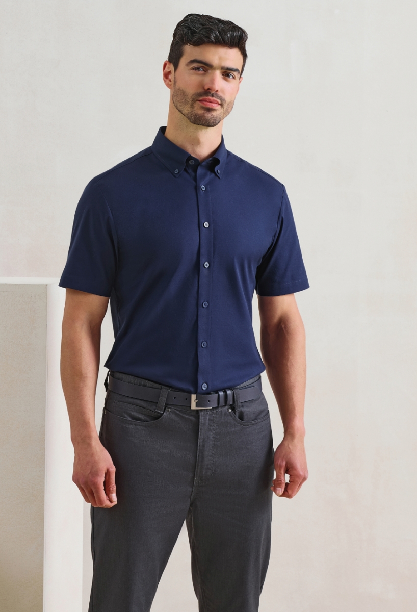 Supreme Oxford short sleeve shirt Navy Supreme Oxford short sleeve shirt Navy
