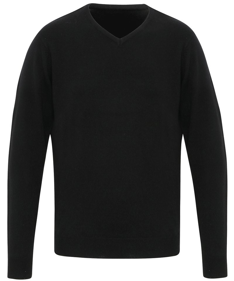 Essential acrylic v-neck sweater Black