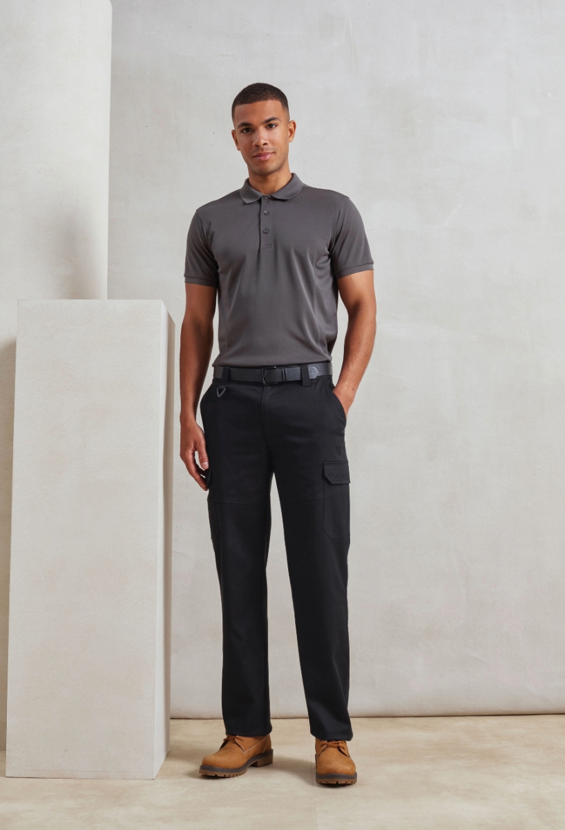Stretchchecker work cargo trousers Black Stretchchecker work cargo trousers Black