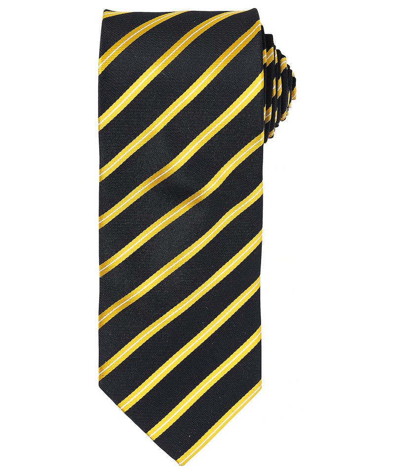 Cravate à rayures sport BlackGold2