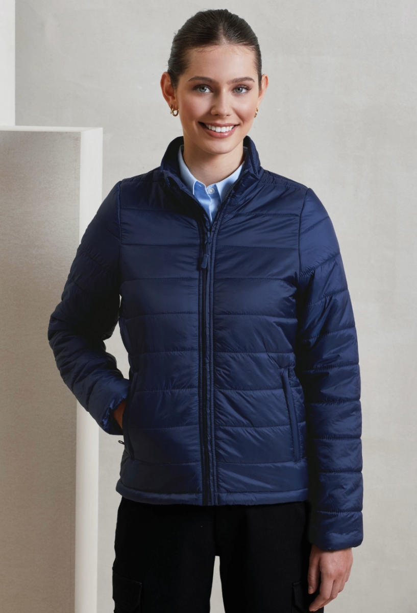 Womens Recyclight padded jacket Navy Womens Recyclight padded jacket Navy
