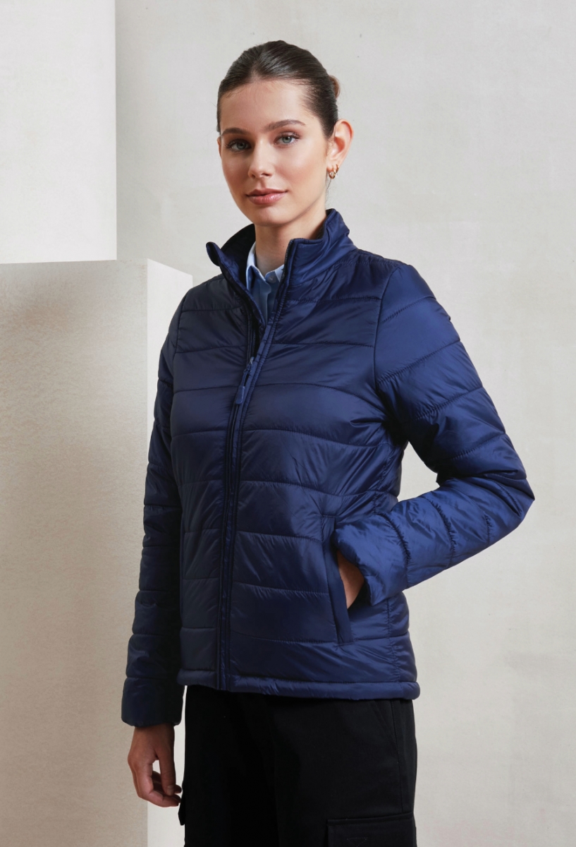 Womens Recyclight padded jacket Navy Womens Recyclight padded jacket Navy