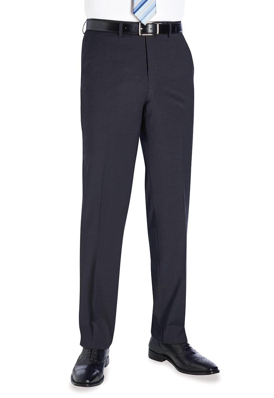 Avalino Flat Front Trouser Charcoal