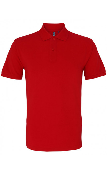 Asquith & Fox Men's Cotton Polo Shirt, Red