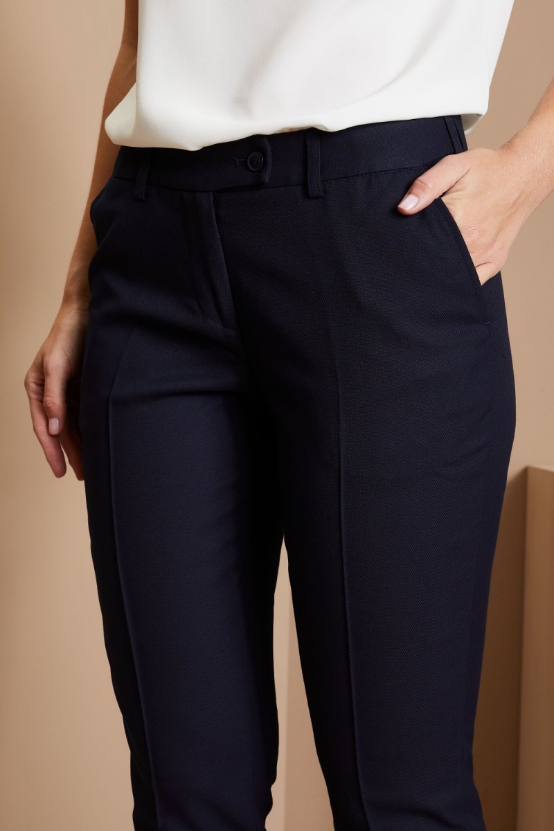 Pantalon à jambe étroite contemporaine pour femme (régulier), bleu marine13