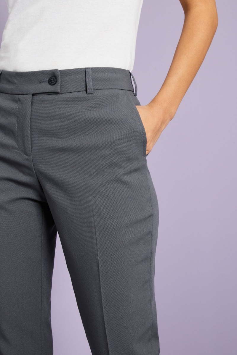 Select Ladies Slim Leg Pants, Graphite    