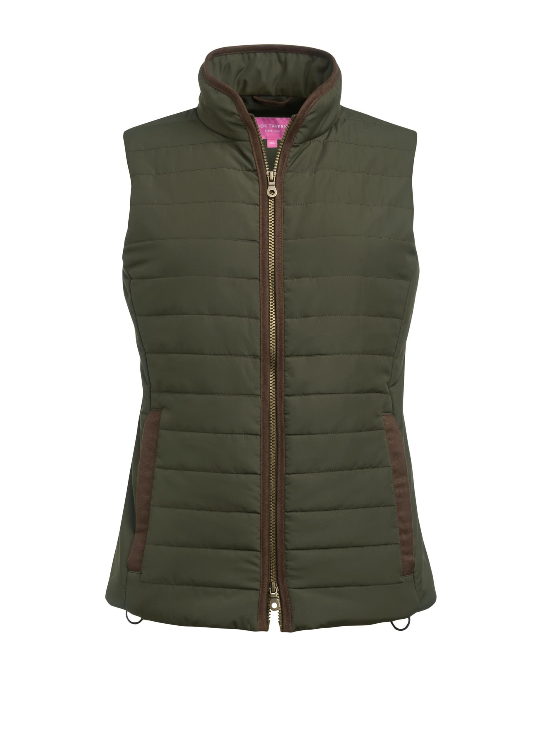 Madison Quilted Gilet Olive Madison Quilted Gilet Olive