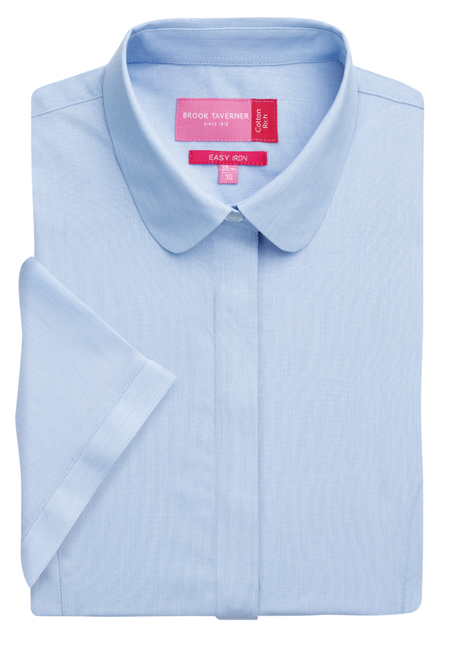 Soave semi-fitted Blouse Sky Blue