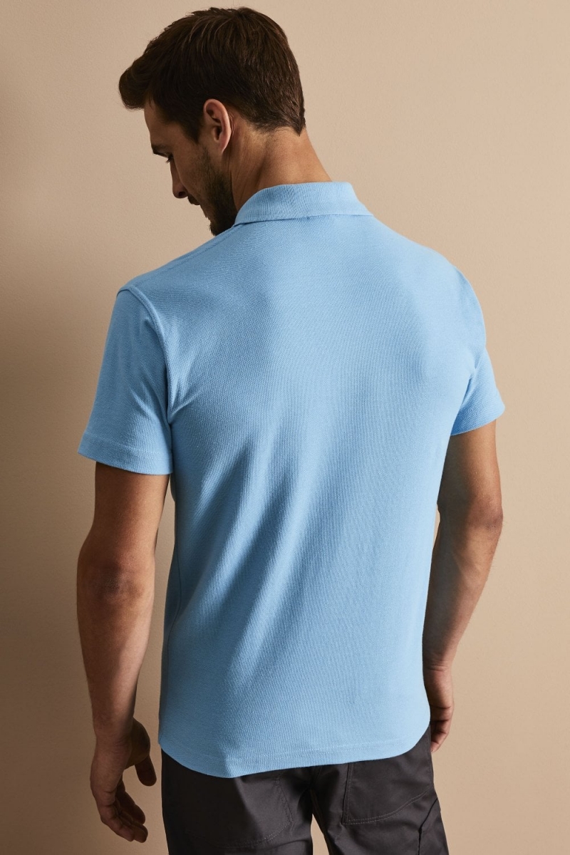 Uneek Unisex Classic Polo Shirt, Pale Blue