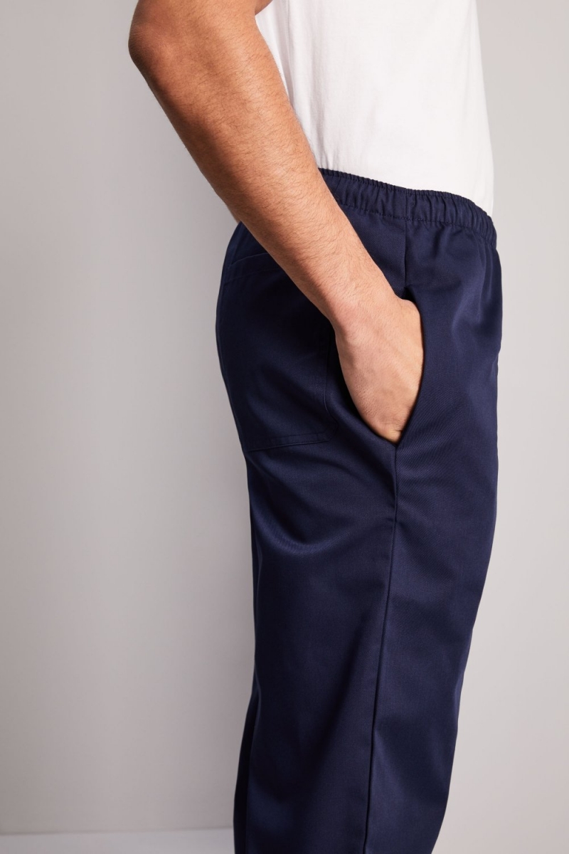 Unisex Drawstring Pants, Navy,