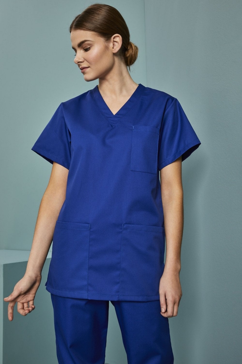 Unisex Smart Scrub Top, Royal Blue,