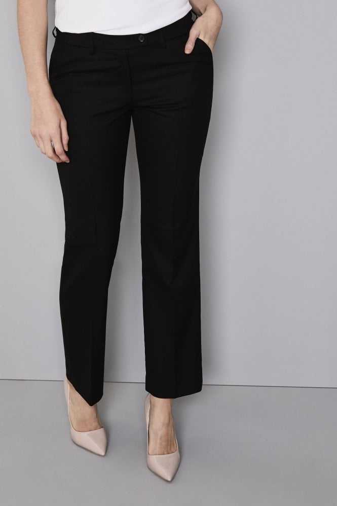Pantalon droit contemporain pour femmes (régulier), noir9