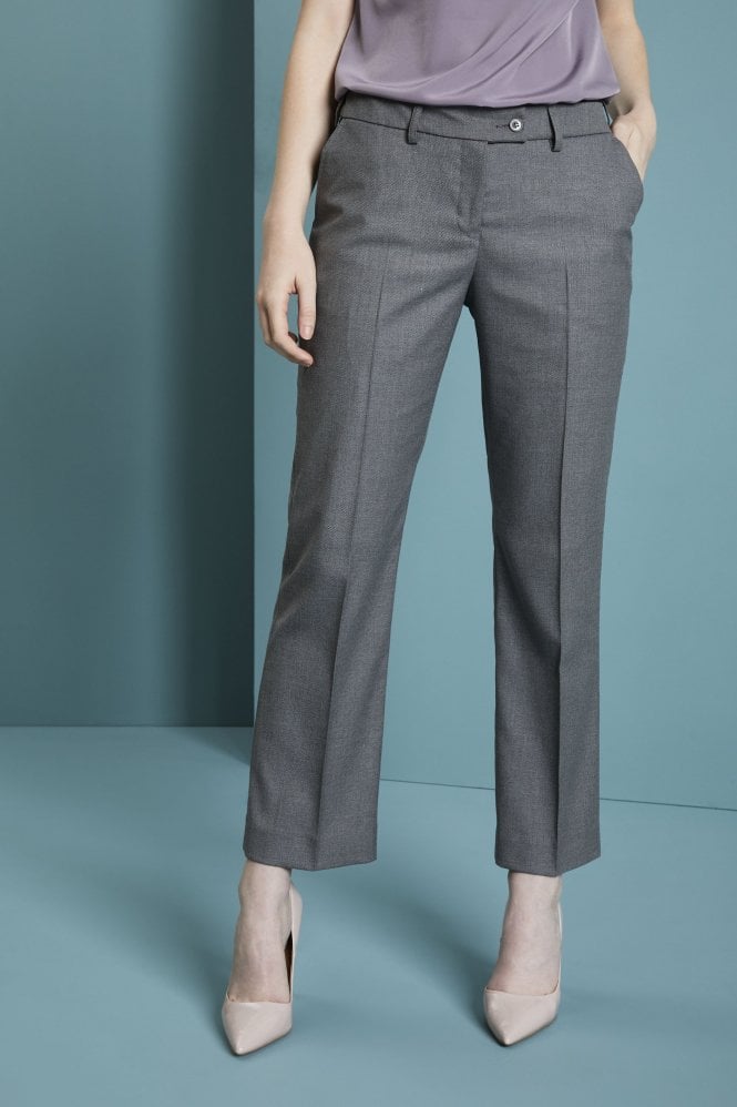 Pantalon droit contemporain pour femme (régulier), gris pâle5