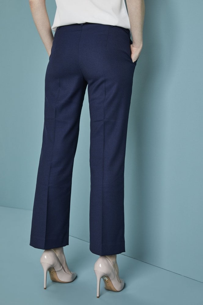 Ladies Contemporary Straight Leg Pants (Long), Blue