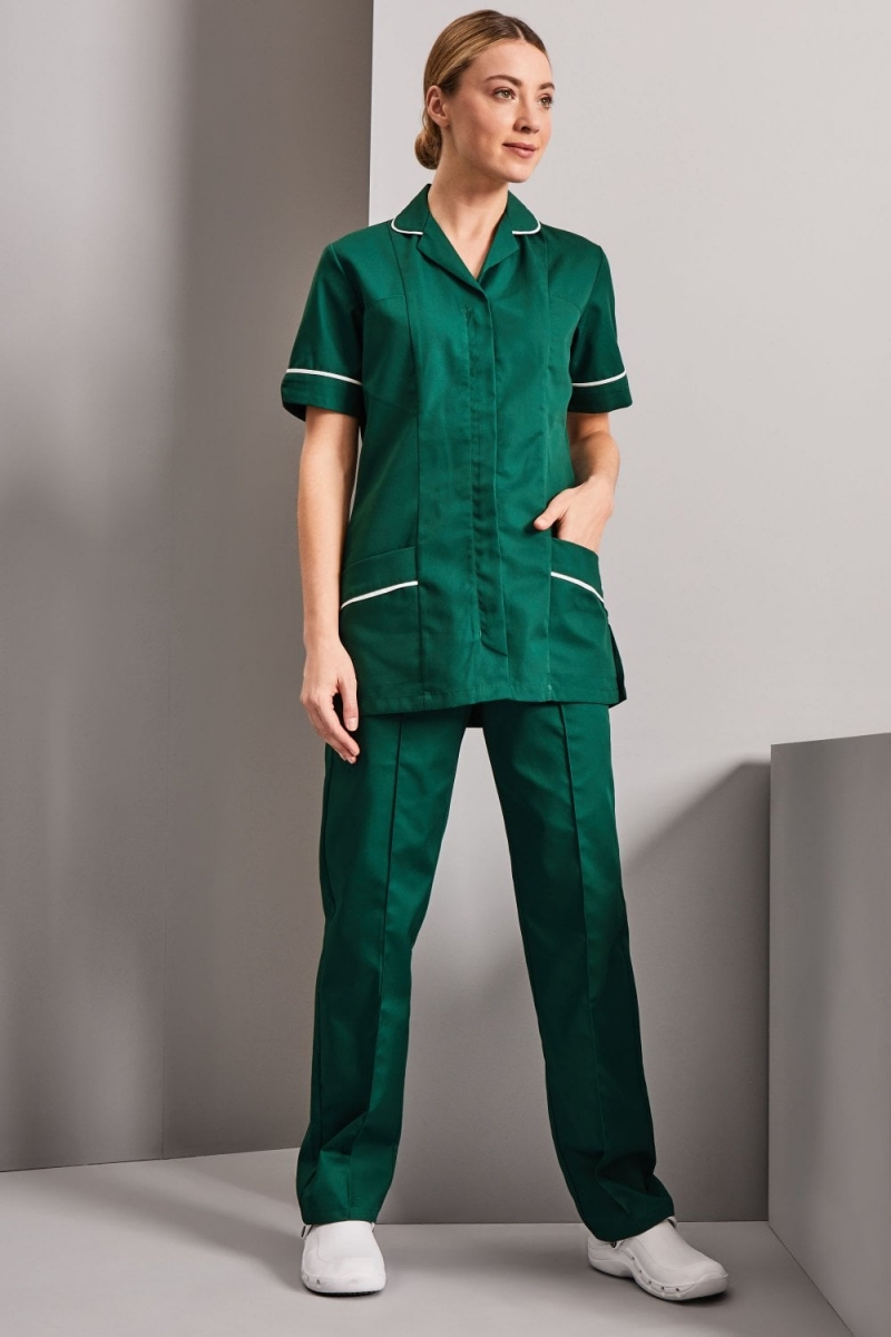 Pantalon femme sans pli, Bouteille verte3 Pantalon femme sans pli, Bouteille verte3