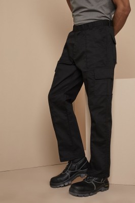 Pantalon de combat unisexe, noir, long