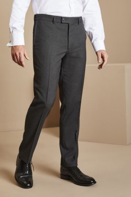 Pantalon de coupe moderne contemporain pour hommes (régulier), anthracite