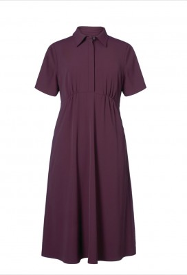 Gemini Shirt Dress Burgundy