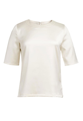 Ravenna Satin Blouse Cream