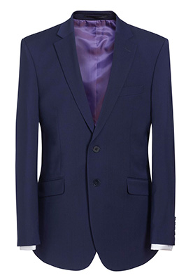 Avalino Tailored Fit Jacket Mid Blue
