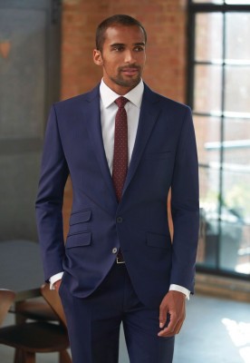 Cassino Slim Fit Jacket Mid Blue Cassino Slim Fit Jacket Mid Blue