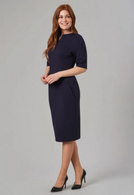  Celeste Jersey Stretch Dress Navy