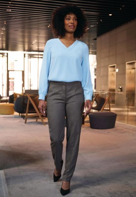 Eleanor Slim Leg Trouser Grey