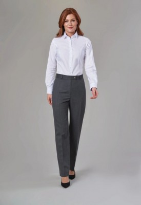 Grosvenor Straight Leg Trouser Mid Gray