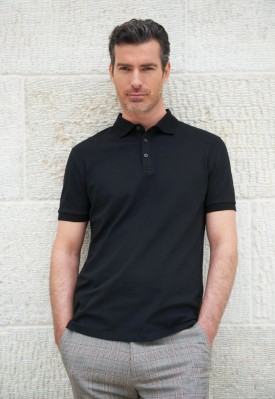 Men's Hampton Premium Cotton Polo Black