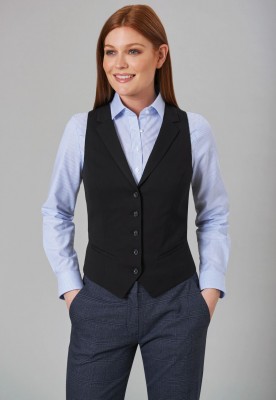 Larissa Ladies Waistcoat Black