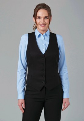 Luna Ladies Waistcoat Black