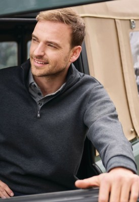 Oakland 1/4 Zip Sweatshirt Charcoal
