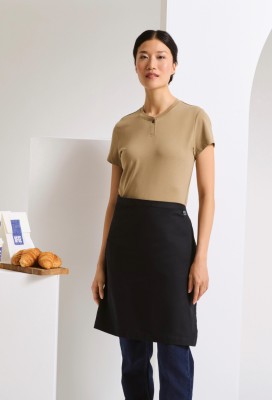 Cotton waist apron organic and Fairtrade certified Black Cotton waist apron organic and Fairtrade certified Black