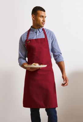 Calibre heavy cotton canvas bib apron Burgundy Calibre heavy cotton canvas bib apron Burgundy