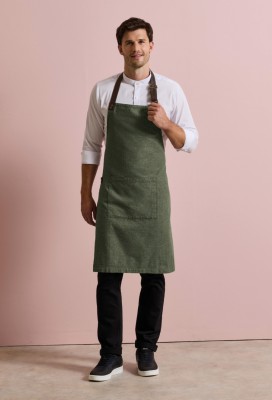 Annex Oxford bib apron Moss Annex Oxford bib apron Moss