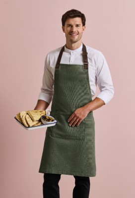 Annex Oxford bib apron Moss Annex Oxford bib apron Moss