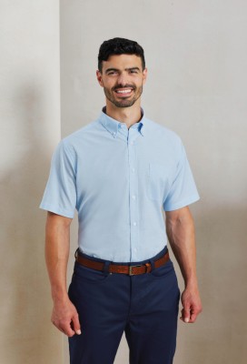 Signature Oxford short sleeve shirt Light Blue Signature Oxford short sleeve shirt Light Blue
